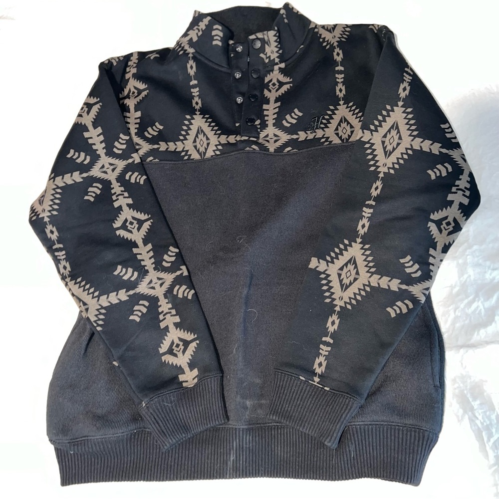 Hooey Quarter button sweatshirt